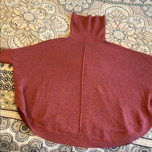 Pink/mauve oversized slouch neck sweater